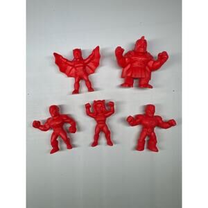 5 Wendy's Kids Meal Toys DC Super Heroes Mini Figures Red